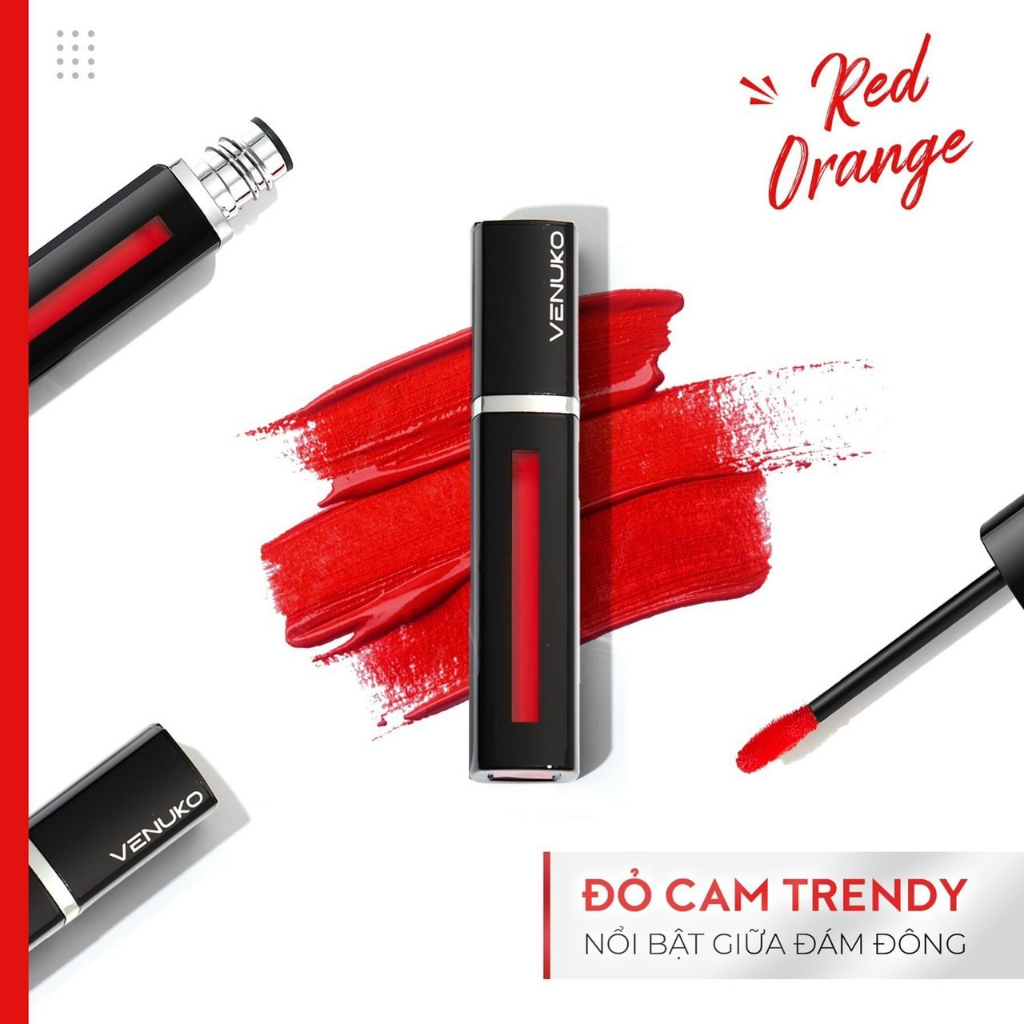 Son Venuko Tint 5ml màu Đỏ Cam - RO