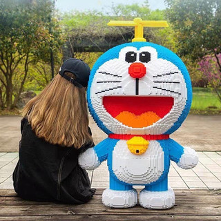 Đồ chơi le.go xếp hình Doremon 95cm, mô hình Doremon 95cm siêu to khổng lồ