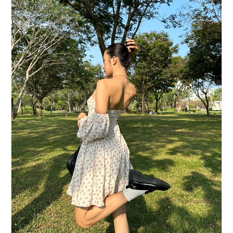 Đầm hoa nhí trễ vai 31July