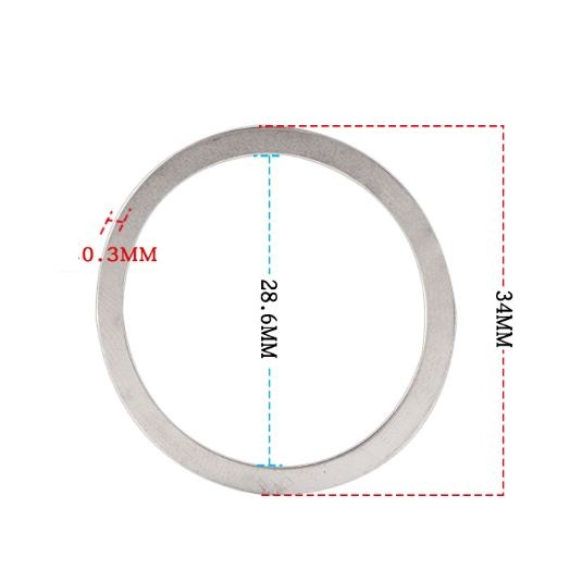 Lá Thép Chêm Chén Cổ Xe Đạp Swillow 28.6mm / 0.3mm