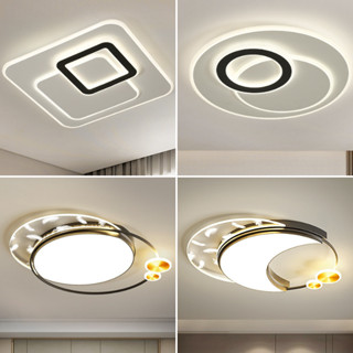 Đèn ốp trần Lộc Phát 3 chế độ sáng kèm khiển hiện đại trang trí phòng ngủ, phòng khách, trần thạch cao (Bảo Hành 2 Năm)