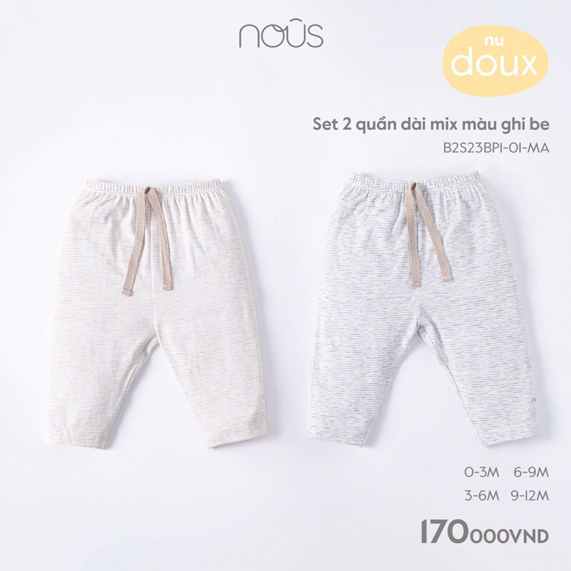 Quần các màu cho bé size 0-18m
