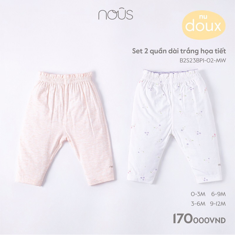 Quần các màu cho bé size 0-18m