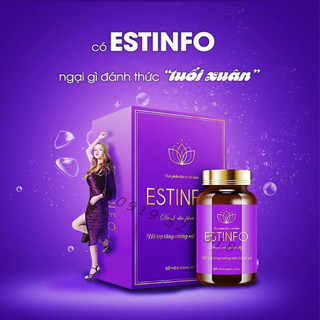 Estinfo - Hỗ trợ tăng cường nội tiết tố và sinh lý nữ (Hộp 60 viên)