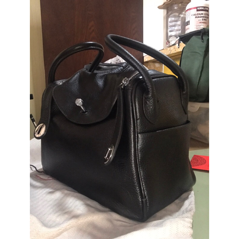 Túi hm linly da bò 25cm