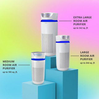 Máy lọc không khí homedíc 5in1 ap-pet35-wt ht beauty, màng lọc hepa kèm công nghệ uv-c tiêu diệt 99.9% vi khuẩn có hại