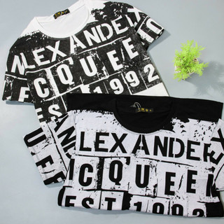 Áo Thun Tròn Nam Nữ Họa Tiết Chữ Nổi Phối Màu Loang Chất Cotton Mềm Mịn Mát Phong Cách Thời Trang Trẻ Trung Năng Động TM