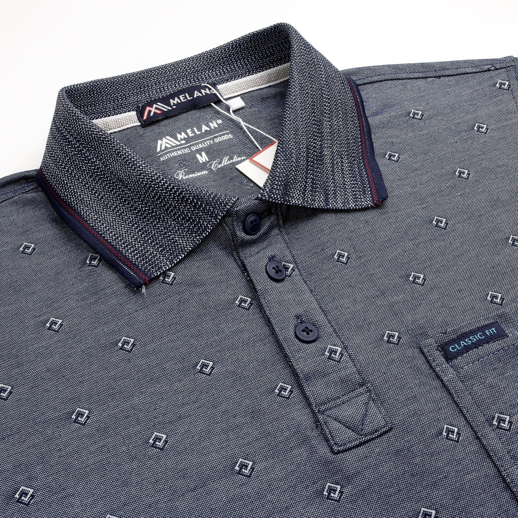 Áo thun thêu nhiều màu basic MELAN trung niên cho người lớn tuổi không xù lông vải cotton co giãn dày dặn | BigBuy360 - bigbuy360.vn