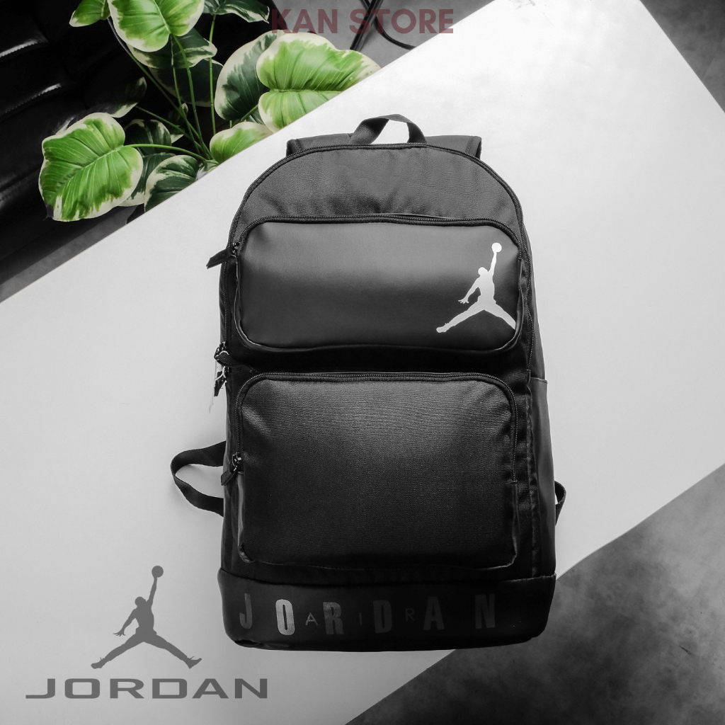 Balo JORDAN AIR Có Ngăn Đựng LapTop 15in Chống Sốc Chất Liệu 100% Polyste Chống Nước Size 50*34*21Cm Ful Phu Liệu Chuẩn