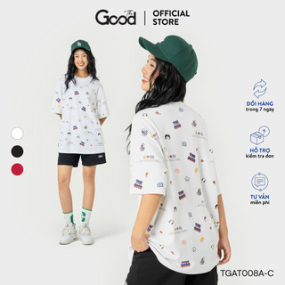 Áo Phông THE GOOD Local Brand, Áo Thun In Doodle Characters Tee Chất Cotton Thấm Hút Mồ Hôi Oversize Nam Nữ