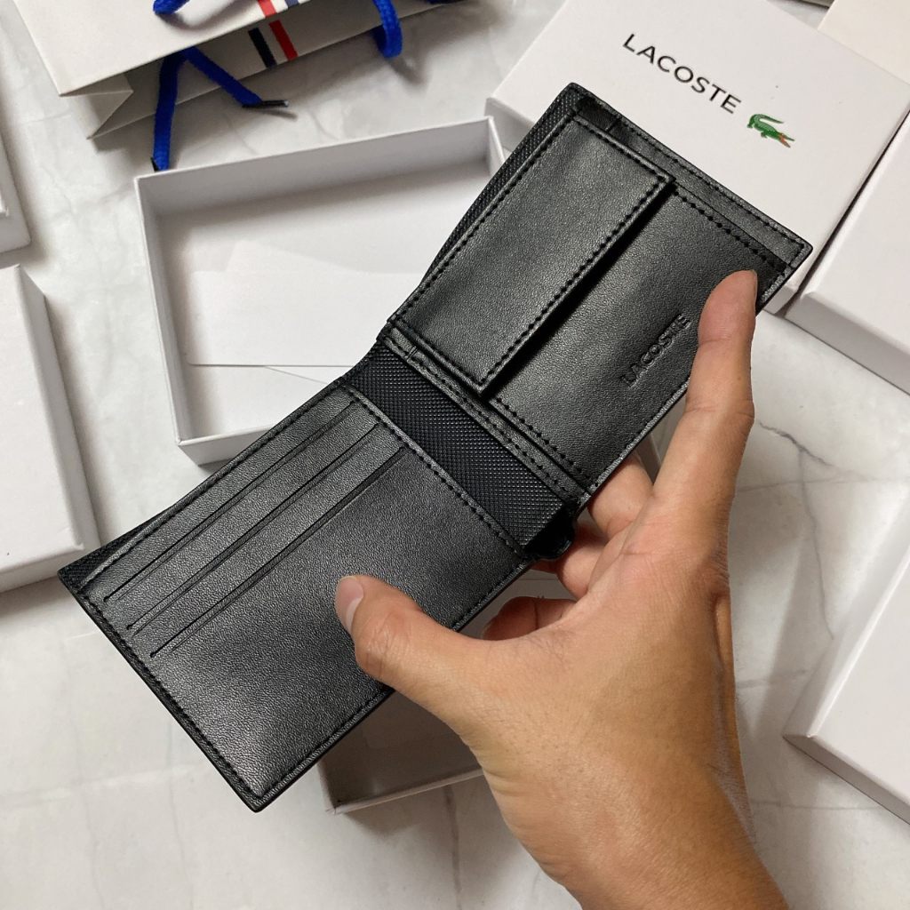 Ví ngắn Lacoste xuất dư fullbox - B218