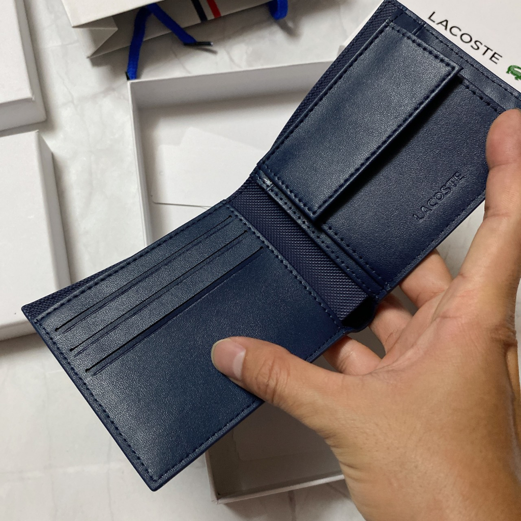 Ví ngắn Lacoste xuất dư fullbox - B218