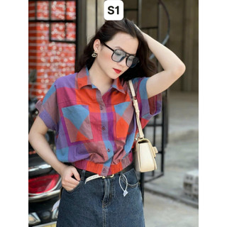 Áo Sơ Mi Phối Màu Siêu Hot SV77