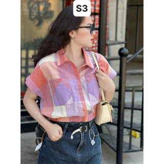 Áo Sơ Mi Phối Màu Siêu Hot SV77