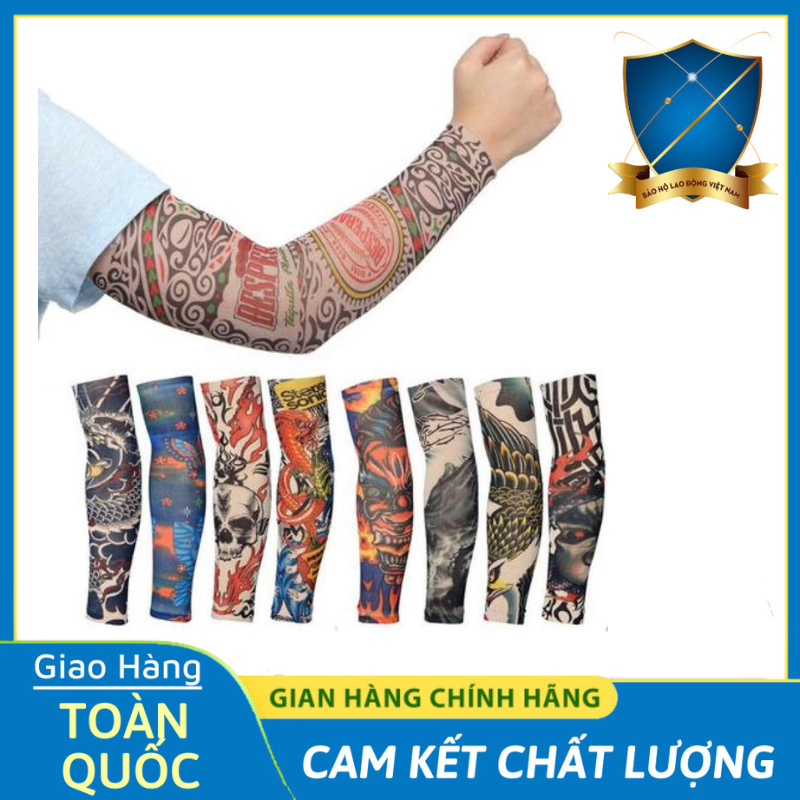 Găng Ống Tay Găng Tay Chống Nắng In Hình Xăm 3d Bao Tay Chống Nắng Hình Xăm Nhiều Mẫu Mới
