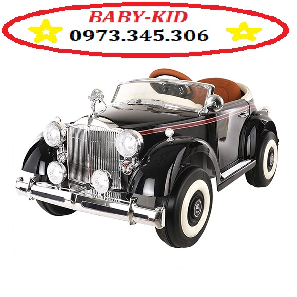 Bản Cao Cấp - Ô tô điện cho bé Rolls Royce Cổ Điển SMT-999 nệm ghế da sơn bóng kiểu cổ điển 4 động cơ ( dienmaypico)