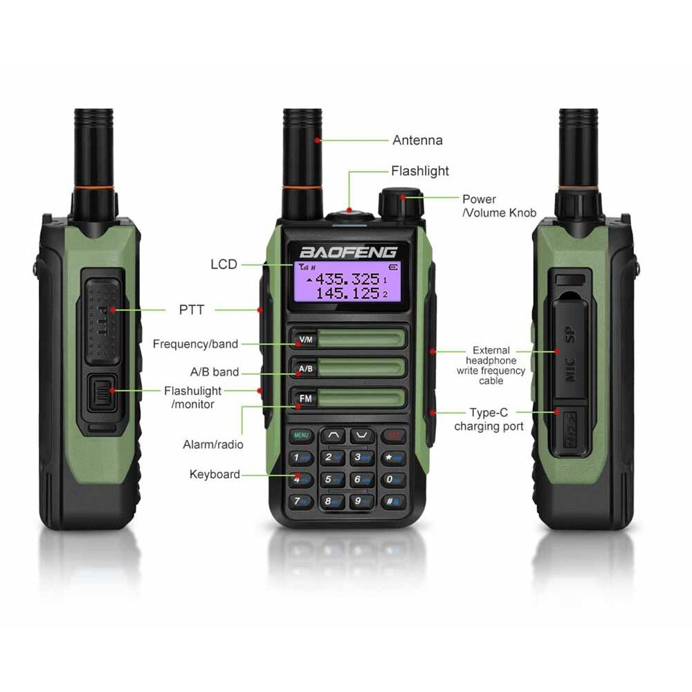 Bộ Đàm Hai Chiều Chống Thấm Nước IP68 2022 Baofeng UV-16R Pro phạm vi kết nối tối đa 10 km - BH 12 tháng