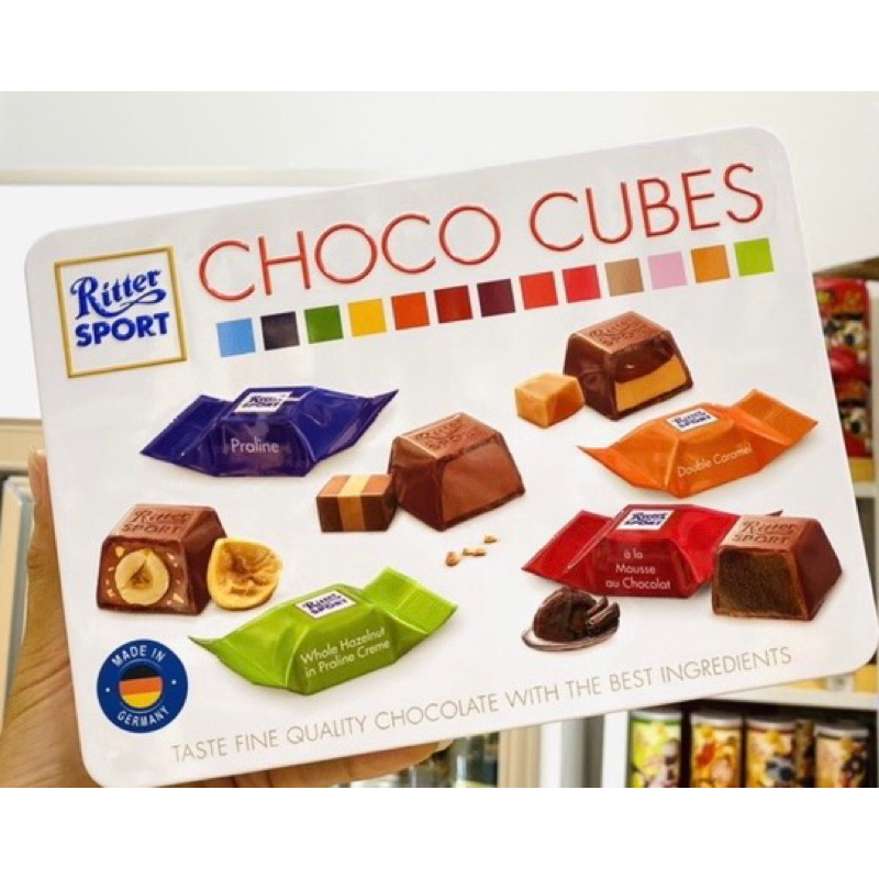 Socola viên hỗn hợp Choco Cubes hiệu Ritter Sport 192g