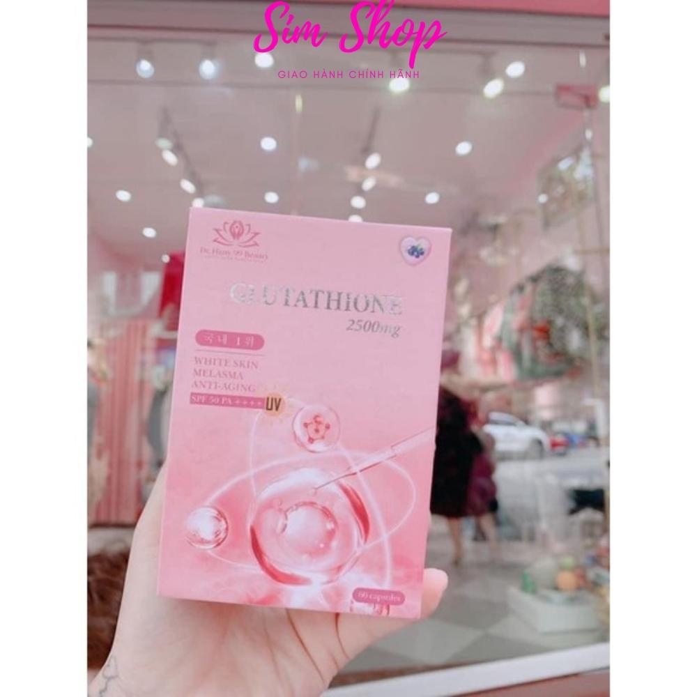 Viên ngậm Glutathione 2500MG trắng da hủy nám tàn nhang cân bằng nội tiết tố, trẻ hóa nâng cơ Simshop102 | BigBuy360 - bigbuy360.vn