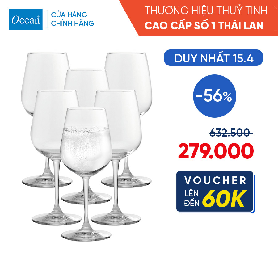 Bộ 6 ly rượu Lexington Goblet 370ml