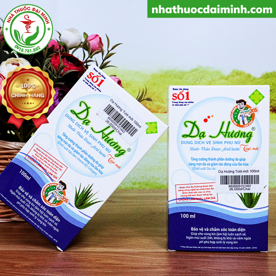 Dung Dịch Vệ Sinh Phụ Nữ Dạ Hương 100ml