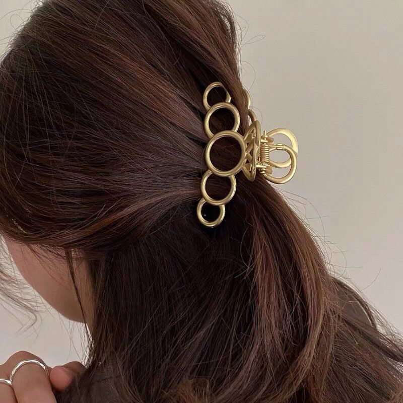 Kẹp càng cua (gấp tóc) chữ T kim loại cao cấp 2 màu