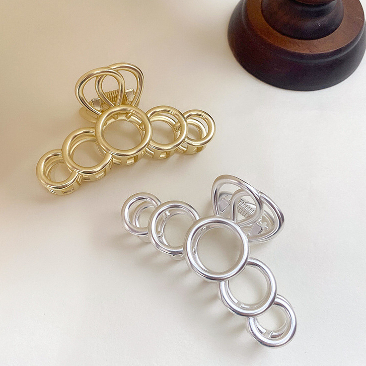 Kẹp càng cua (gấp tóc) chữ T kim loại cao cấp 2 màu