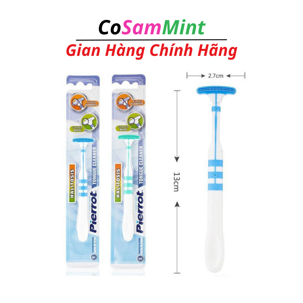 Dụng Cụ Cạo Lưỡi PIERROT, Bàn Chải Vệ Sinh Làm Sạch Hết Rêu Lưỡi