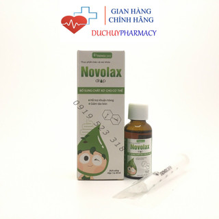 Chất xơ nhỏ giọt giảm táo bón - novolax drop - bổ sung chất xơ hòa tan từ thiên nhiên, nhuận tràng, giảm táo bón