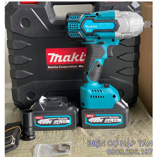 Máy siết bulong makita lực siết lớn 980nm không chổi than, máy mở bulong