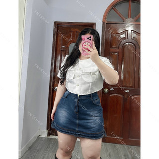 ÁO TAFTA DÁNG SƠ MI [TNT SHOP BIGSIZE 60KG 90KG]