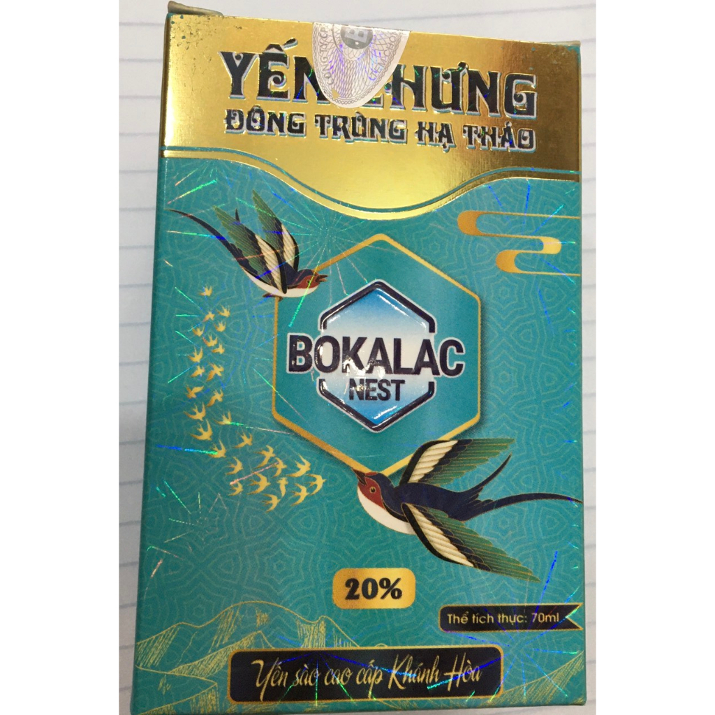 BOKALAC Nest Yến chưng đông trùng hạ thảo 20% yến không chất bảo quản