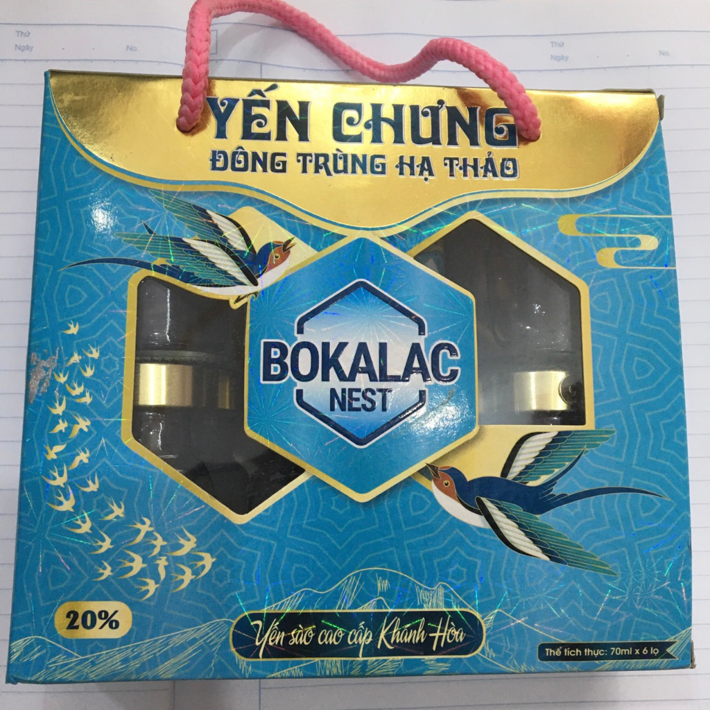 BOKALAC Nest Yến chưng đông trùng hạ thảo 20% yến không chất bảo quản
