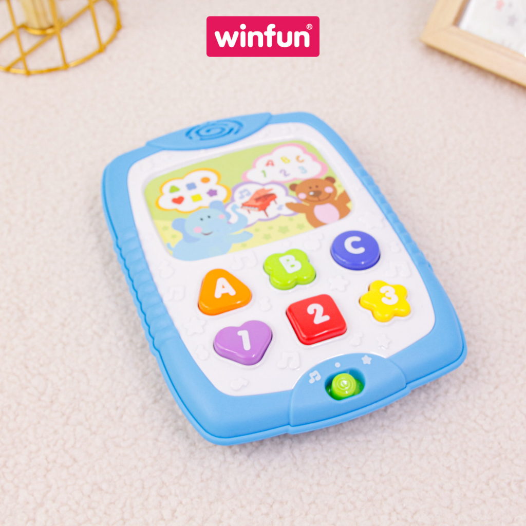 Ipad học chữ cho bé Winfun 0732 - đồ chơi phát triển tư duy cho bé làm quen với số đếm và chữ cái