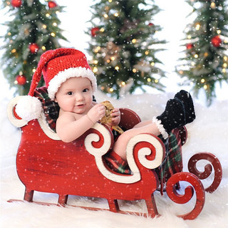 Đạo cụ chụp hình cho bé ông già noel bé gái 0045