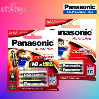 Vỉ 2 viên pin AA , AAA Panasonic Alkaline 1,5V made in Thailand chính hãng