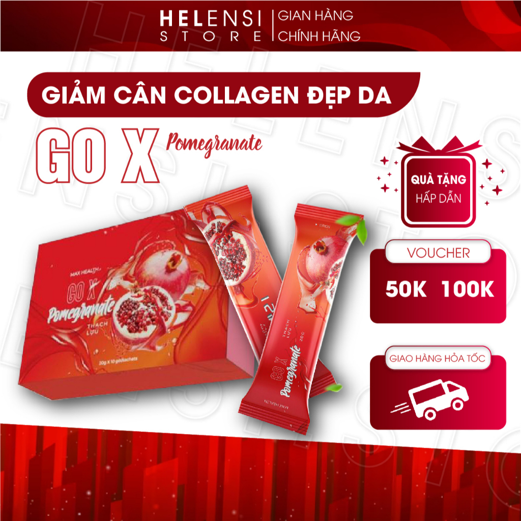 Thạch Lựu Giảm Cân Matxi Corp thạch Collagen giảm cân Hàn Quốc chính hãng