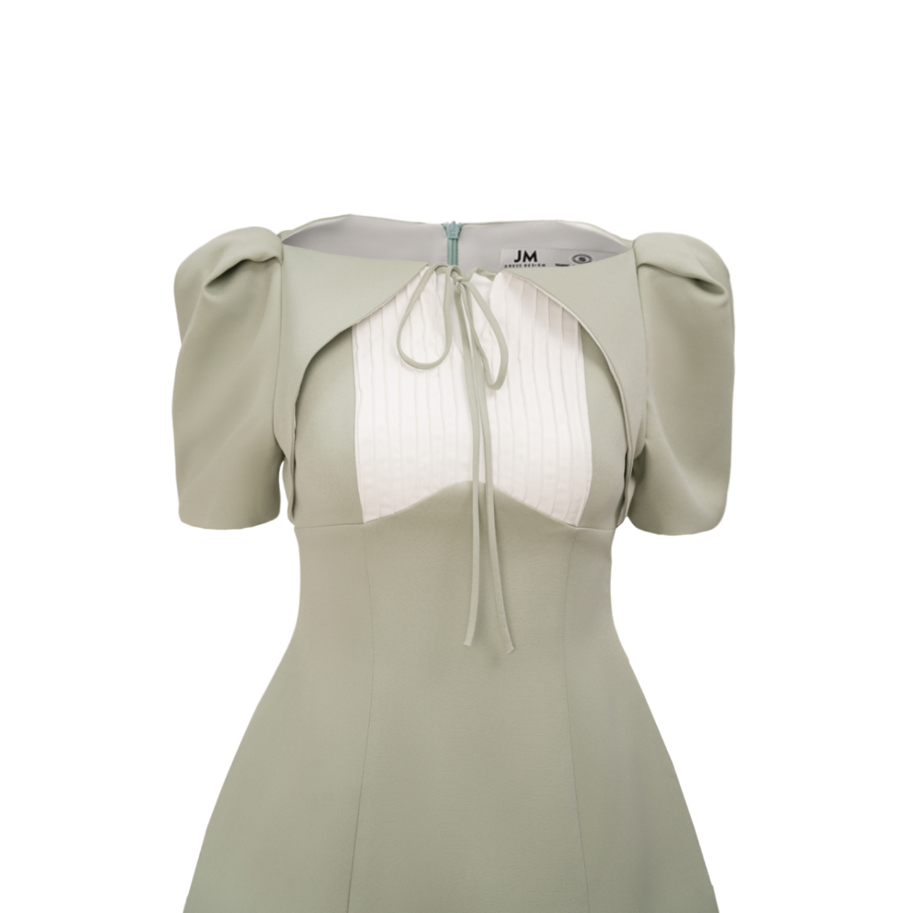 JM Dress Desgin - Đầm cổ ngang ngực xếp ly 1S54.2303PL