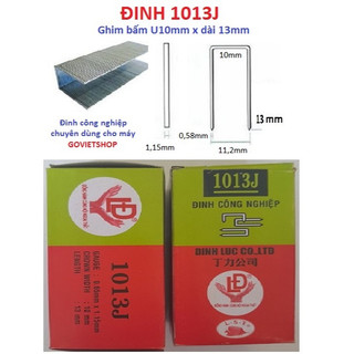 Đinh U 1013J hộp có 5000 cây đinh U bắn gỗ 13mm, đinh bấm ván gỗ, Ghim bắn yên xe J1013