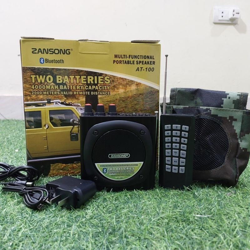 Loa AT100 Gọi Chim Trợ Giảng Âm Thanh To Pin Khỏe Có Bluetooth