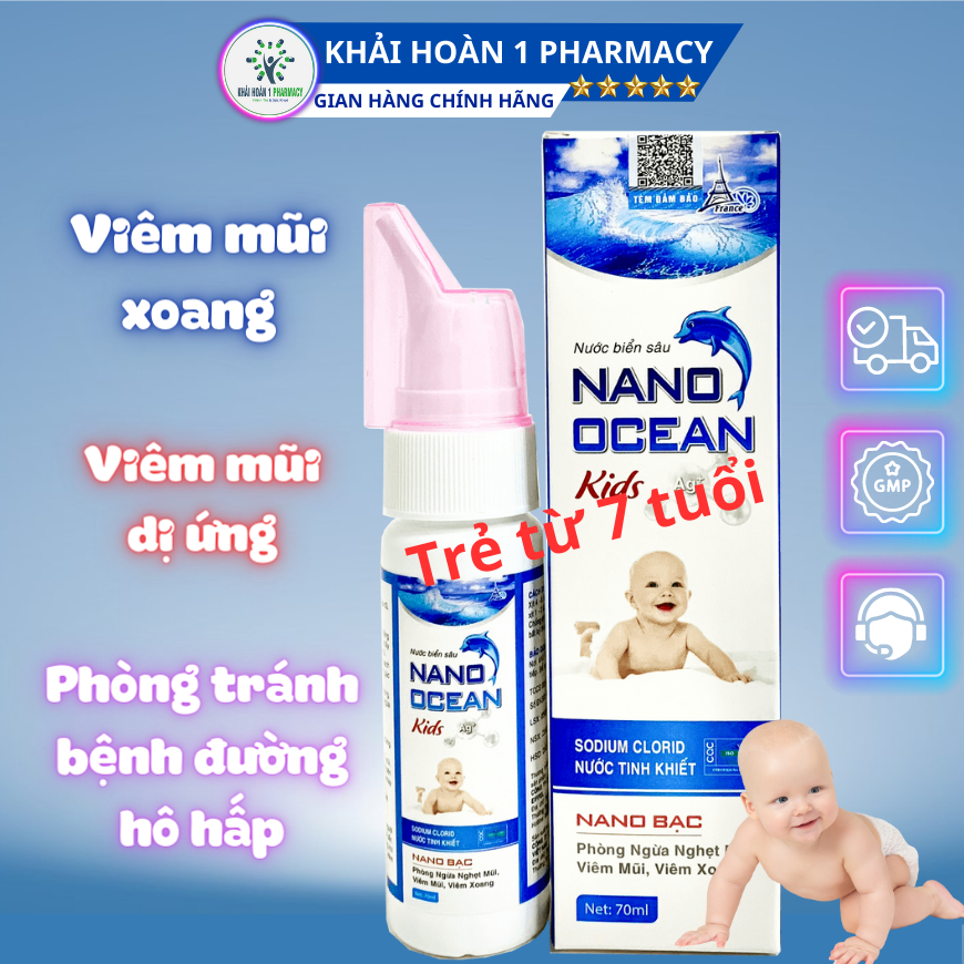 Xịt Viêm Mũi NANO OCEAN (Em bé)