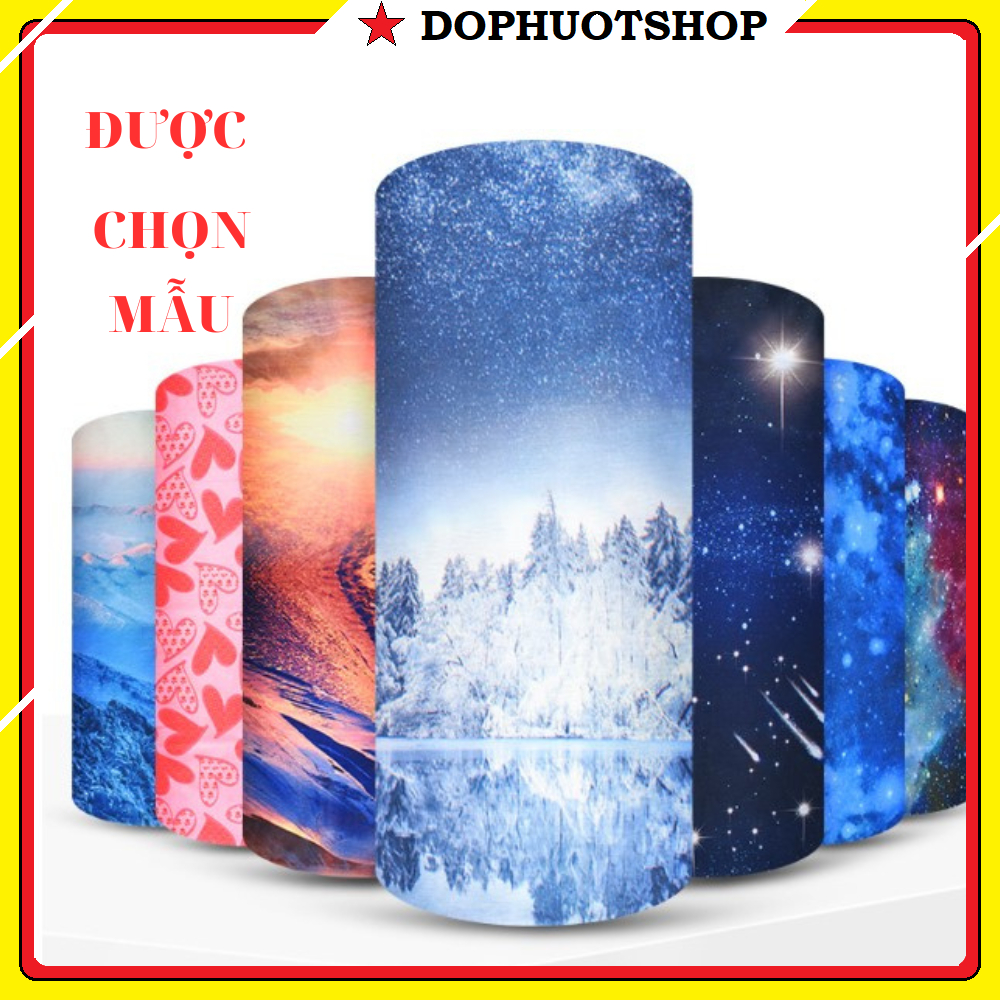[ĐƯỢC CHỌN MẪU] Khăn Đa Năng Cao Cấp Chống Nắng, Khăn Ống Co Dãn 4 Chiều Thoáng Mát