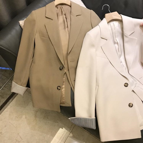 Áo Blazer Cổ Tay Viền Kẻ 0603BL | BigBuy360 - bigbuy360.vn