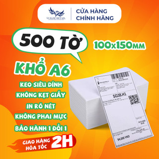 Giấy In Nhiệt A6 100x150mm HCM Giao Hỏa Tốc VUILEE RETAIL