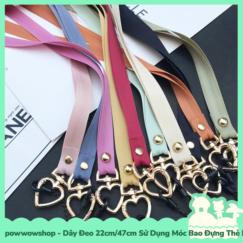 [Sẵn VN - Hỏa Tốc] Dây Đeo 22cm/47cm Sử Dụng Để Móc Vào Bao Đựng Thẻ Nhân Viên / Buộc Vào Điện Thoại Đơn Giản Colorful