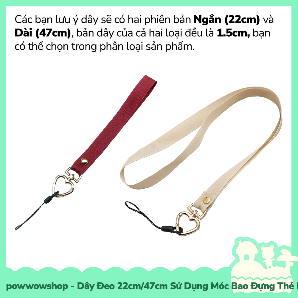 [Sẵn VN - Hỏa Tốc] Dây Đeo 22cm/47cm Sử Dụng Để Móc Vào Bao Đựng Thẻ Nhân Viên / Buộc Vào Điện Thoại Đơn Giản Colorful