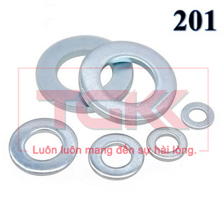 Long đen phẳng inox 201
