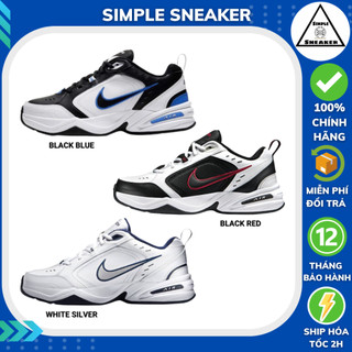 Giày nike air monarch iv chính hãng 💙simple sneaker💙 air monarch iv black red-white blue giày thể thao nike