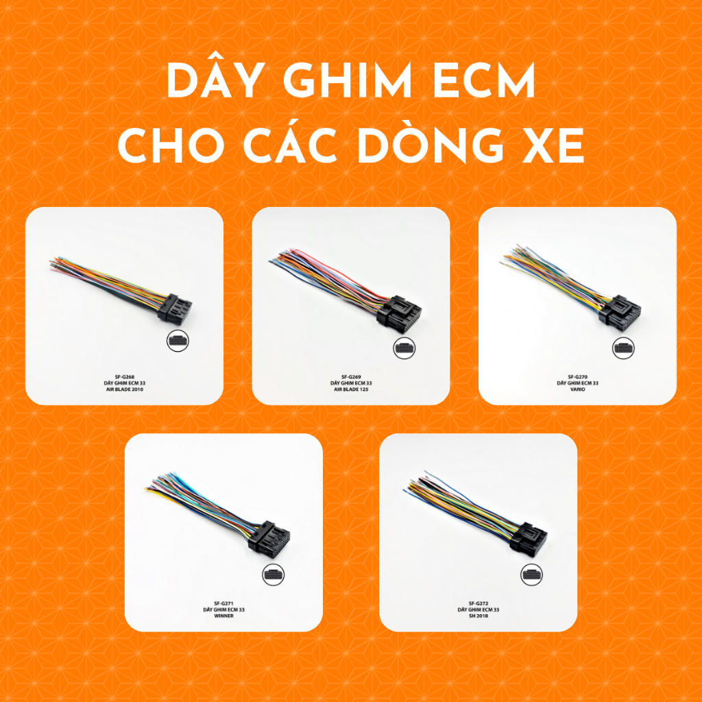 Dây ghim ECM cho nhiều dòng xe - AB, Winner, Vision, Exciter150, LEAD,...