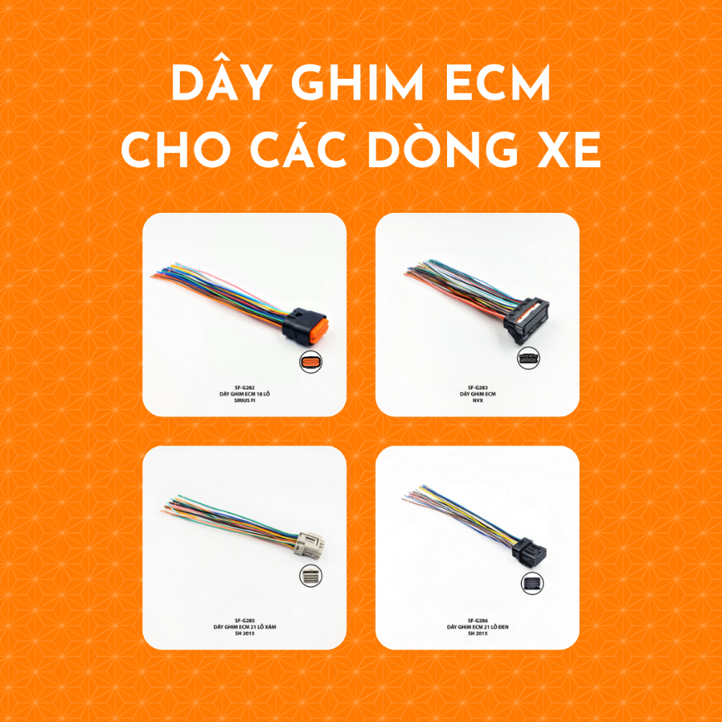 Dây ghim ECM cho nhiều dòng xe - AB, Winner, Vision, Exciter150, LEAD,...